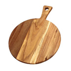 SOGA 42cm Round Premium Wooden Acacia Cutting Board Charcuterie Paddle $ 44.50