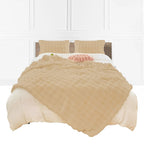 SOGA 160X200cm Throw Blanket Coffee Double Layer Rabbit Fur Cozy Comfort with Stylish Decor $ 166.90