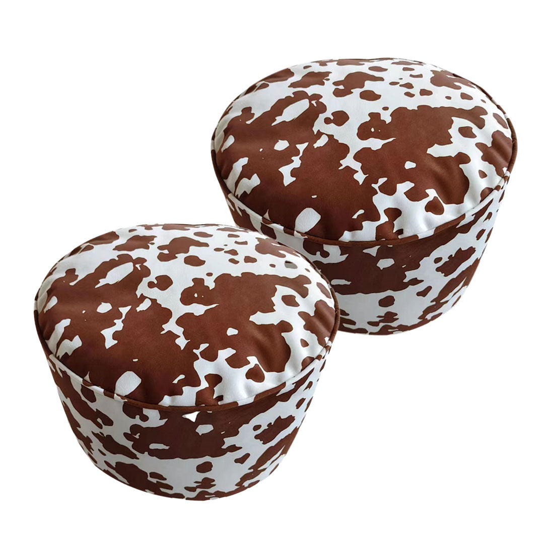SOGA 2X 48x35cm Round Soft Pouffe Seat Cushion Elegant Home Accent Décor Stylish Footstool $ 284.50