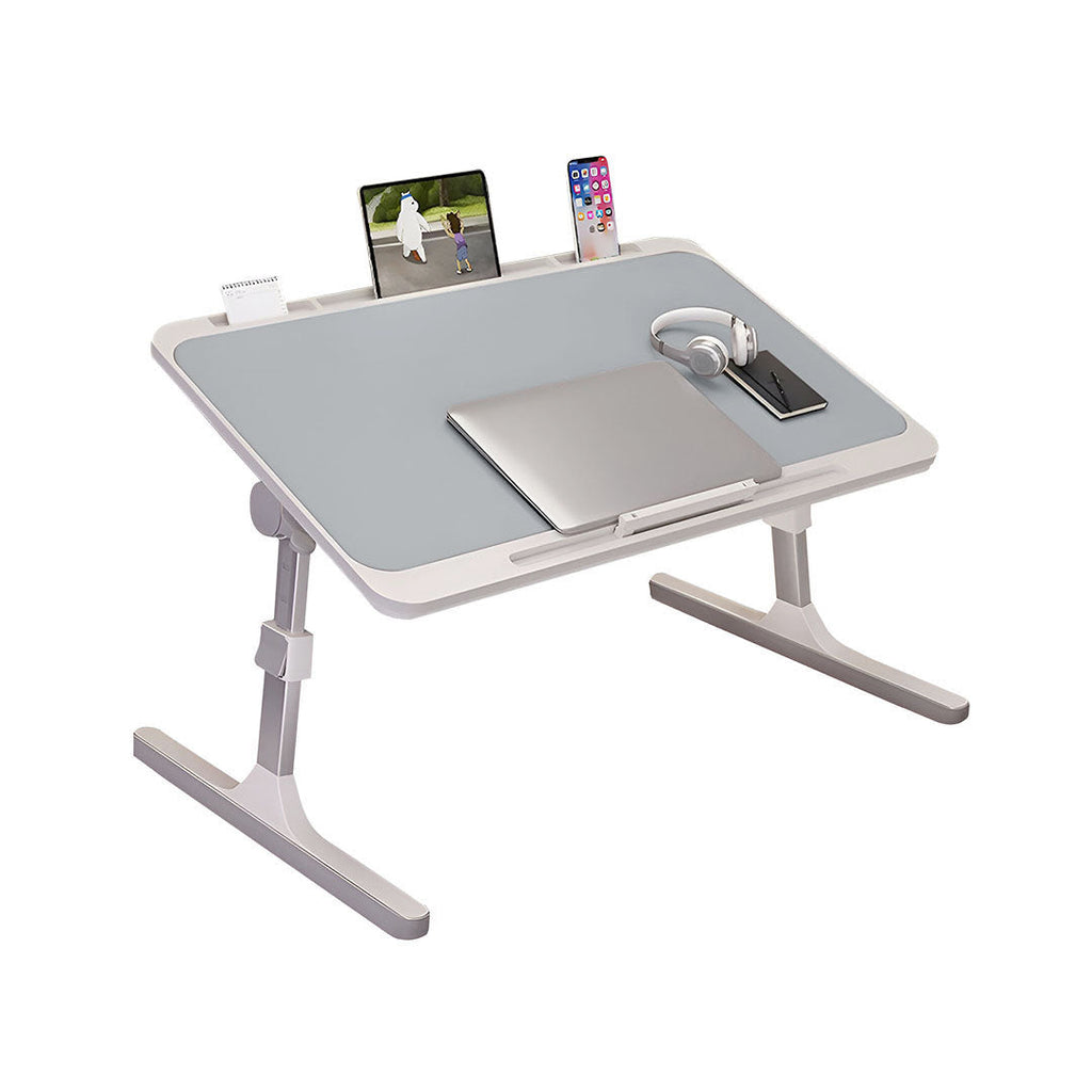 SOGA 70X45cm Grey Small Laptop Bed Portable Foldable Study Table Adjustable $ 94.50