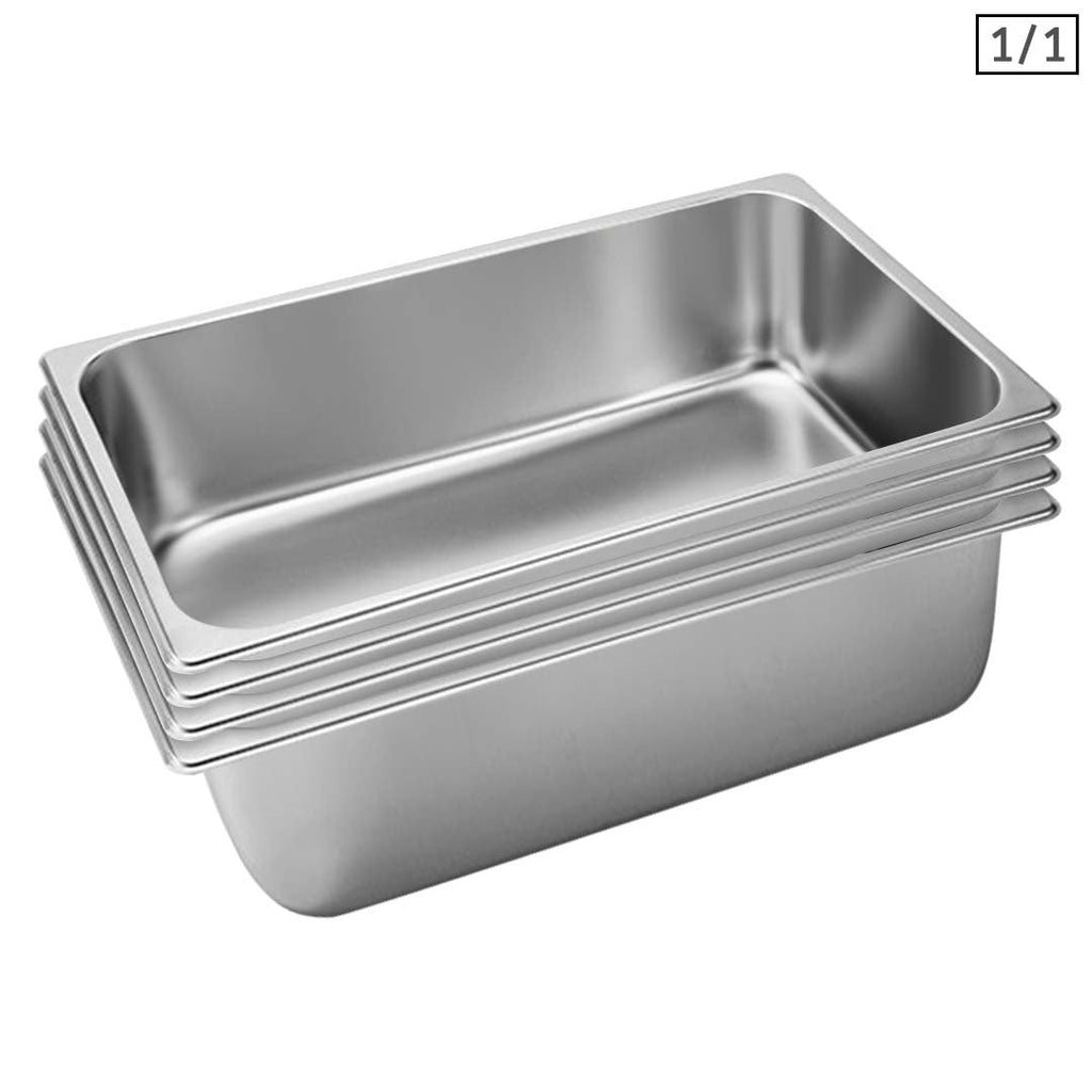 SOGA 4X Gastronorm GN Pan Full Size 1/1 GN Pan 20cm Deep Stainless Steel Tray $ 188.90