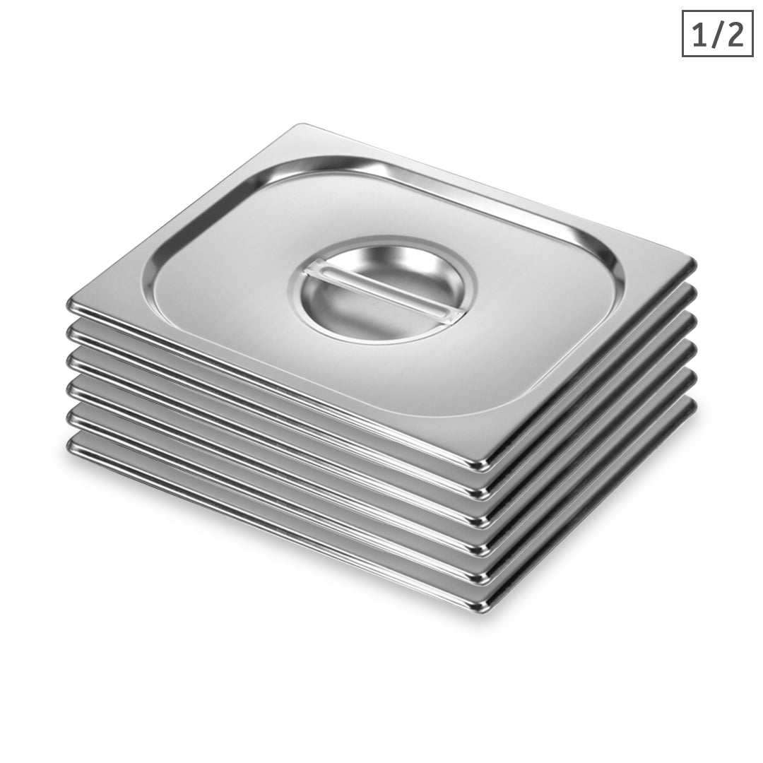 SOGA 6X Gastronorm GN Pan Lid Full Size 1/2 Stainless Steel Tray Top Cover $ 111.50