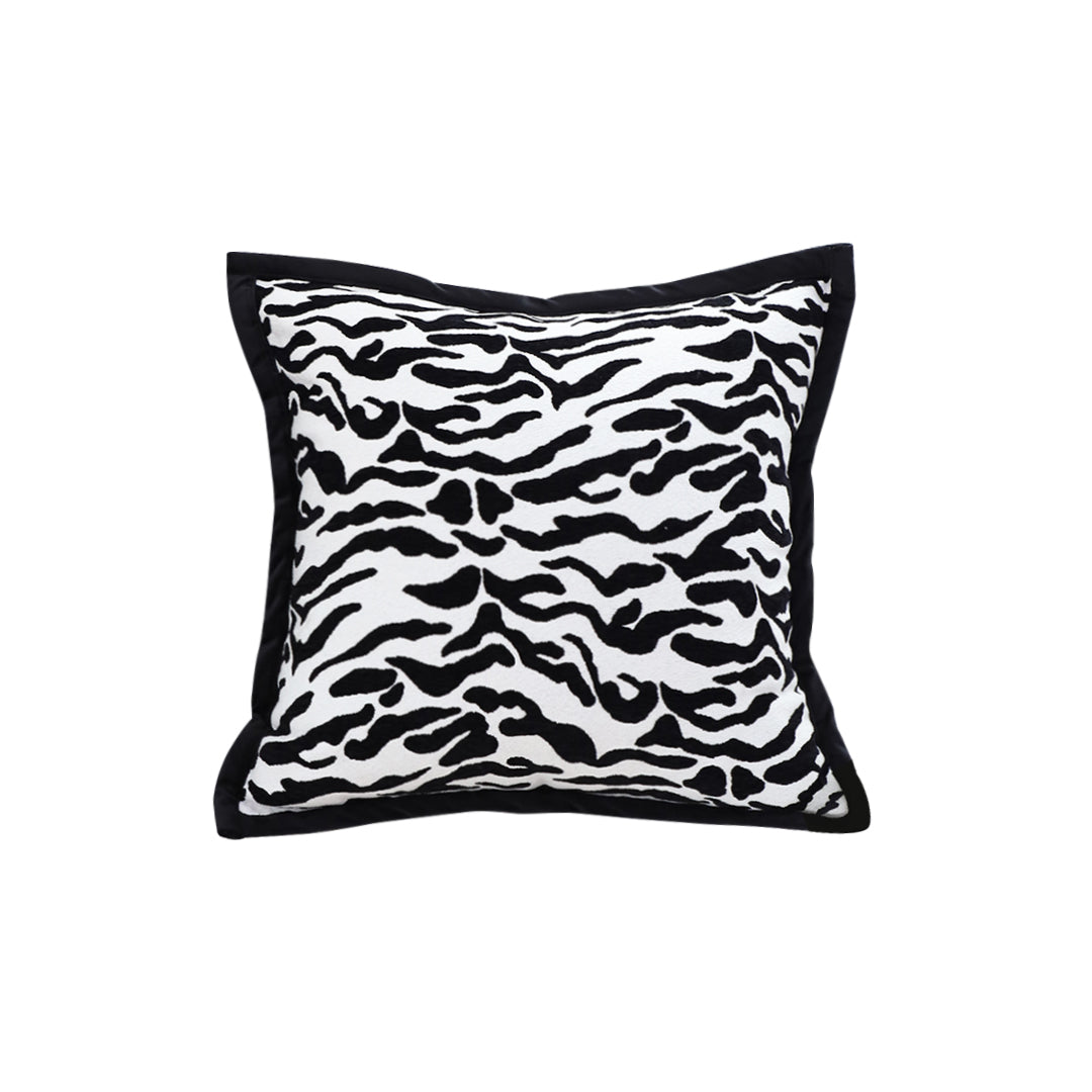 SOGA 45cm Black and White Luxury Cushion Light Mottled Texture Decorative Square Pillow Living Room $ 55.50