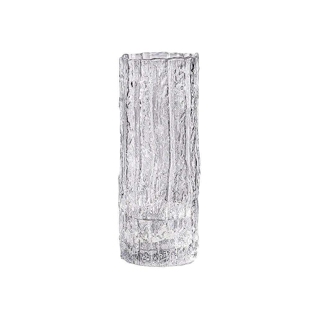 SOGA 30.5cm Handcrafted Clear Glass Vase Classic Design for Home Decor