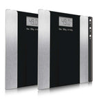 SOGA 2X Wireless Electronic Body Fat LCD Bathroom Weighing Scale Digital Weight Monitor Black $ 60.90