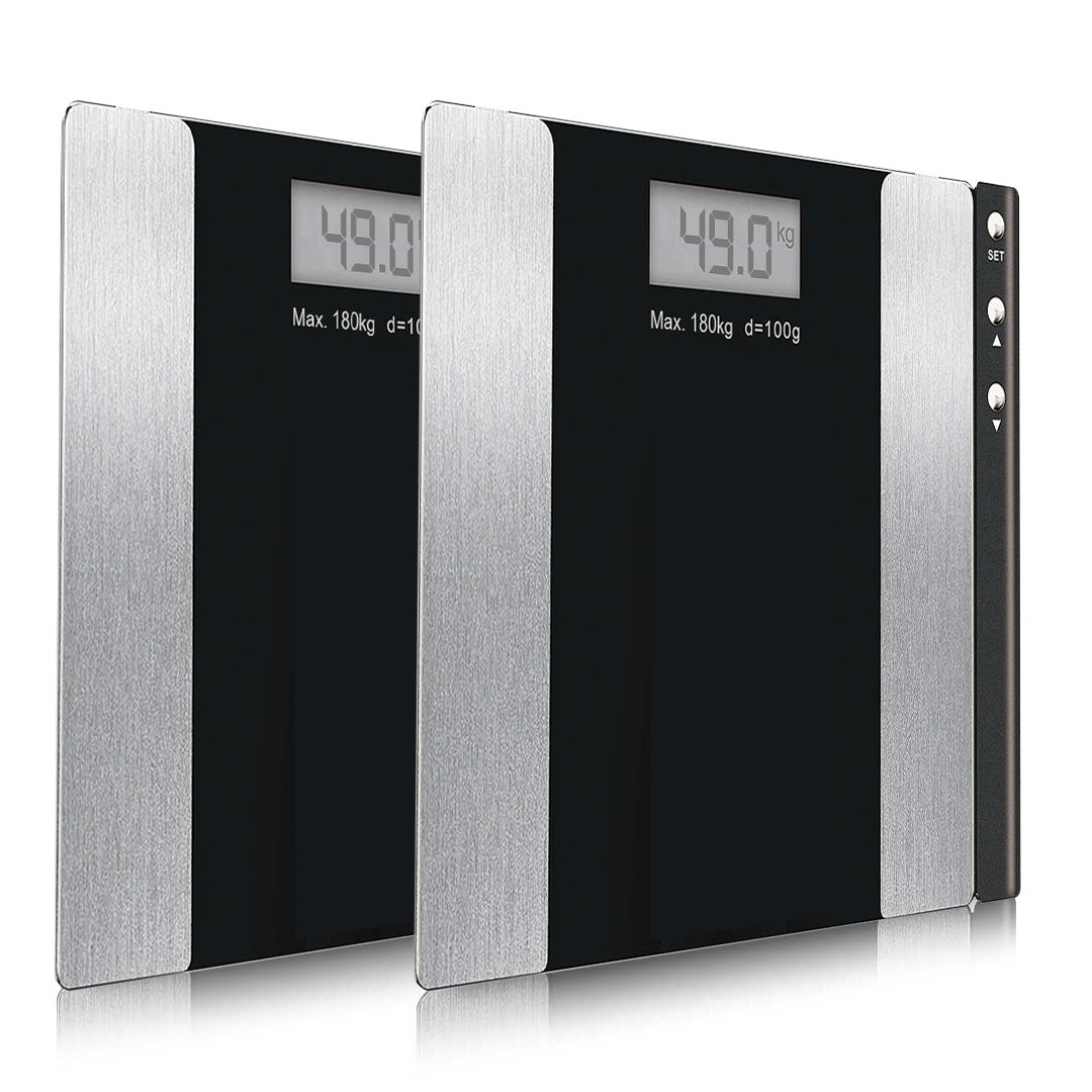 SOGA 2X Wireless Electronic Body Fat LCD Bathroom Weighing Scale Digital Weight Monitor Black $ 60.90