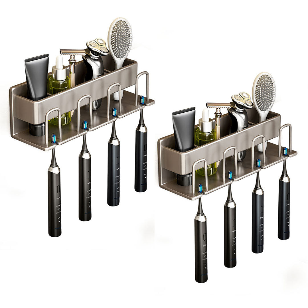 SOGA 2X 27cm Wall-Mounted Bathroom Storage Organiser Space Saving Adhesive Shelf Rack $ 86.50