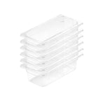 SOGA 100mm Clear Gastronorm GN Pan 1/3 Food Tray Storage Bundle of 6 $ 174.50
