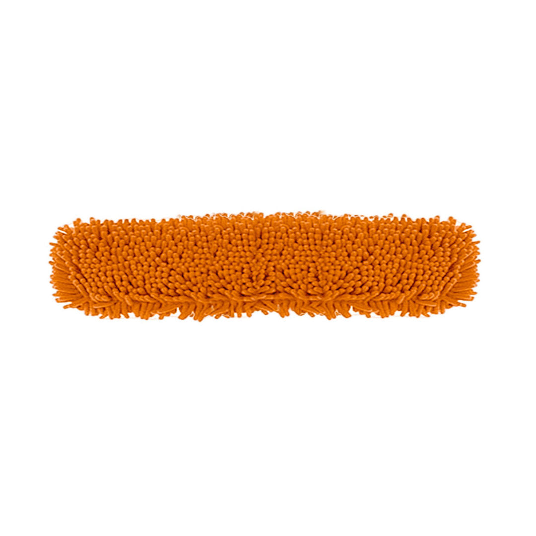SOGA 80x12 Orange Microfiber Flat Mop Floor Cleaning Pads Rotating Dust Remover $ 23.50