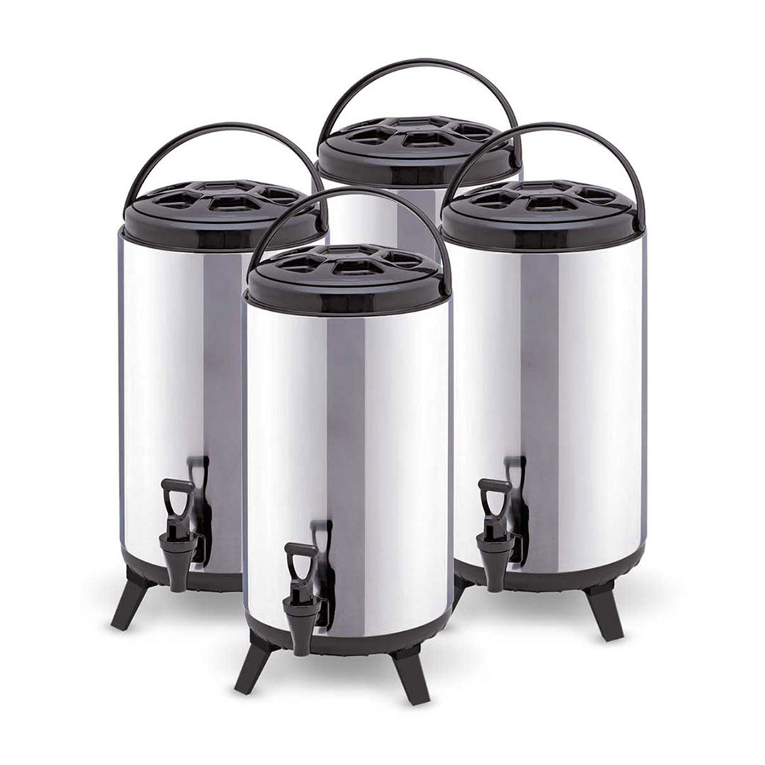 SOGA 4 x 10L Portable Insulated Cold/Heat Coffee Tea Beer Barrel Brew Pot With Dispenser $ 294.50