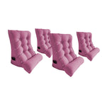 SOGA 4X 60cm Magenta Triangular Wedge Lumbar Pillow Headboard Backrest Sofa Bed Cushion Home Decor $ 379.90