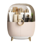 SOGA Pink Transparent Countertop Makeup Organiser Cosmetic Storage Waterproof Dustproof Bathroom Skincare Holder with Lid $ 66.90
