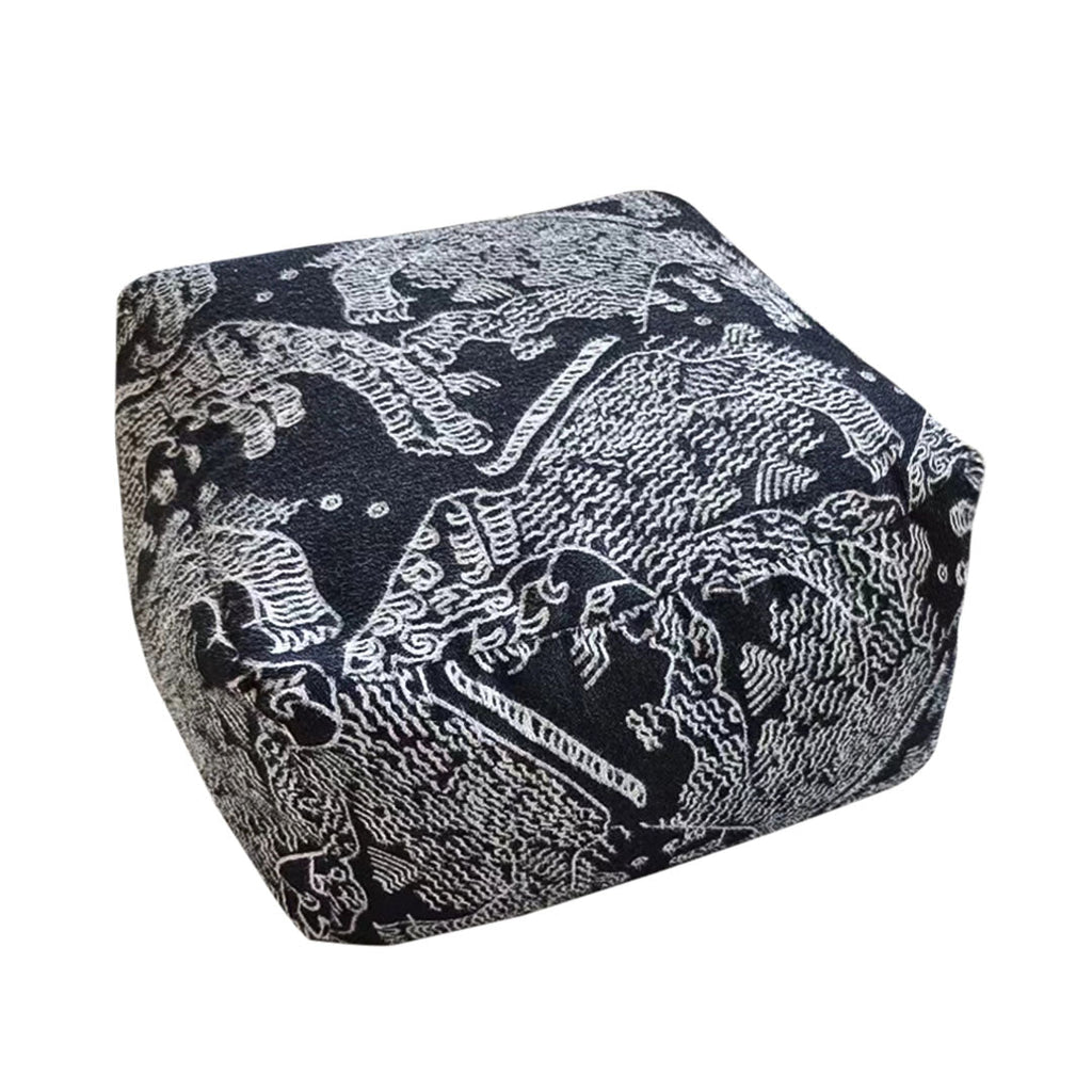 SOGA 55x30cm Black Squared Soft Pouffe Seat Cushion Elegant Home Accent Décor Stylish Footstool $ 133.50