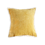 SOGA 50cm Throw Pillow Turmeric Yellow Aesthetic Chenille Texture for Home Decor $ 68.90