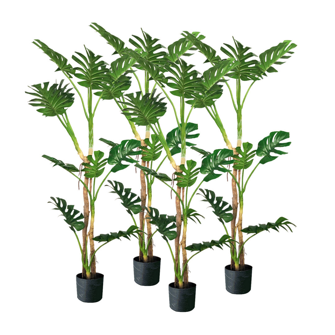 SOGA 4X 175cm Tropical Monstera Palm Artificial Plant Tree, Real Touch Technology, with UV Protection $ 506.90