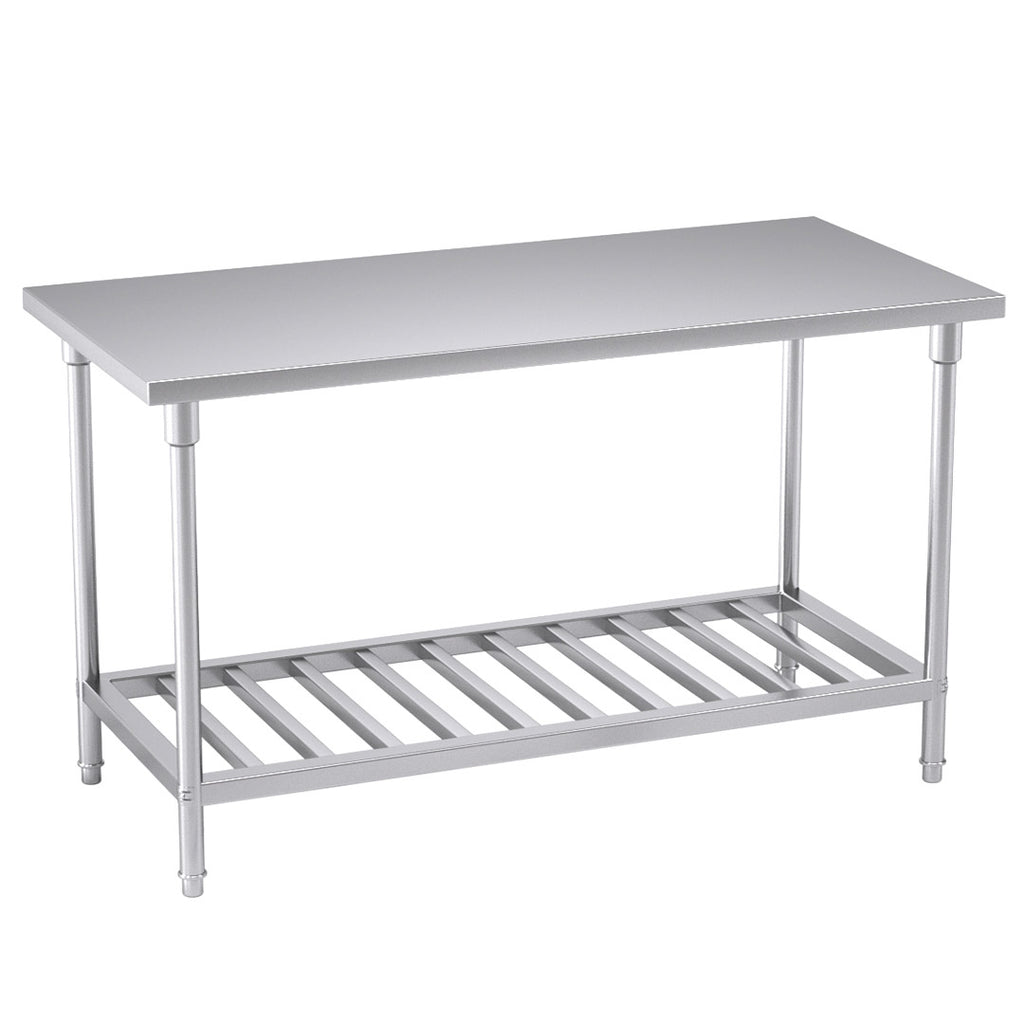 SOGA Commercial Catering Kitchen Stainless Steel Prep Work Bench Table 150*70*85cm $ 539.90