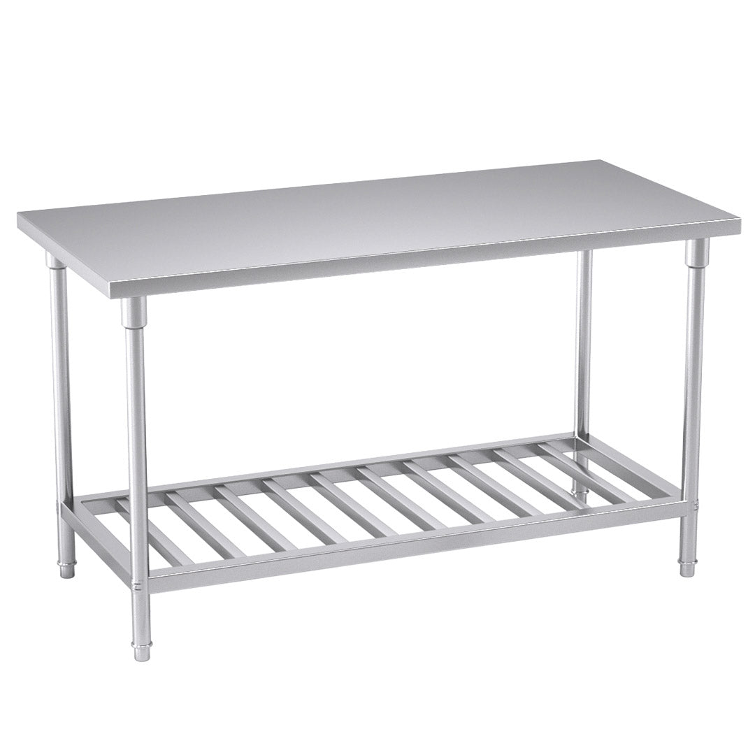SOGA Commercial Catering Kitchen Stainless Steel Prep Work Bench Table 150*70*85cm $ 539.90