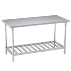 SOGA Commercial Catering Kitchen Stainless Steel Prep Work Bench Table 150*70*85cm $ 539.90