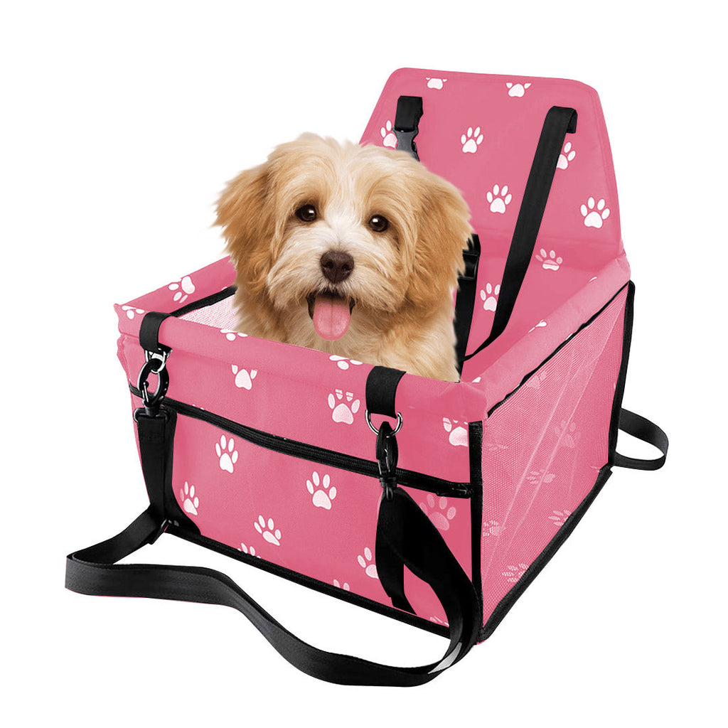 SOGA Waterproof Pet Booster Car Seat Breathable Mesh Safety Travel Portable Dog Carrier Bag Pink $ 44.50