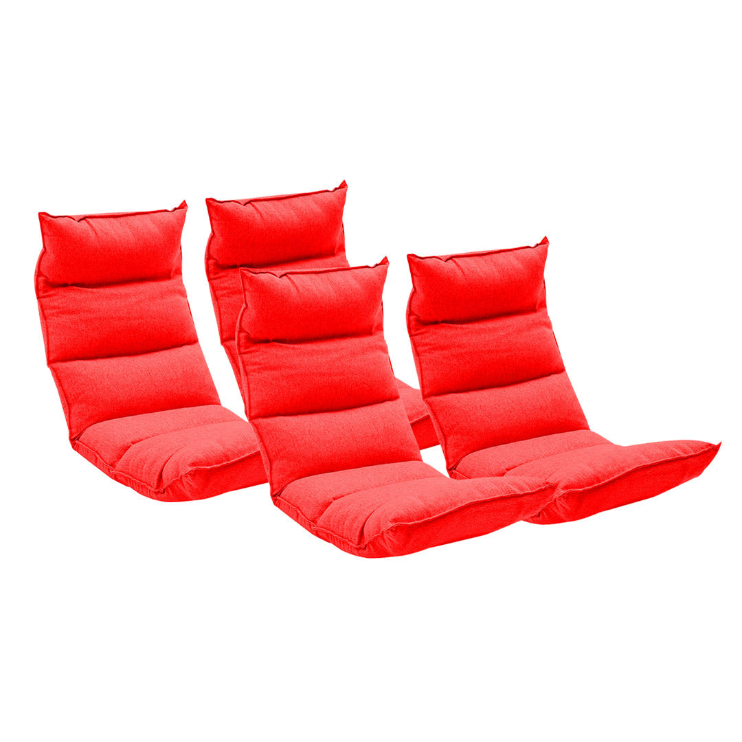 SOGA 4X Foldable Tatami Floor Sofa Bed Meditation Lounge Chair Recliner Lazy Couch Red $ 607.90