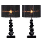 SOGA 2X 60cm Black Table Lamp with Dark Shade LED Desk Lamp $ 410.90