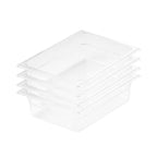 SOGA 150mm Clear Gastronorm GN Pan 1/2 Food Tray Storage Bundle of 4 $ 130.90