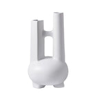 SOGA Ornament Modern Geometric Vase Minimalist Double Tube Abstract Sculpture for Home Décor $ 155.50
