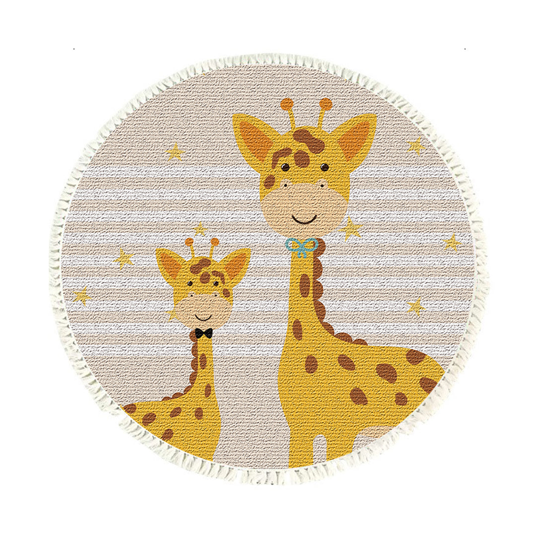 SOGA 120cm Cute Cartoon Animal Non-Slip Thick and Ultra-Soft Carpet Flannel Rug $ 73.50