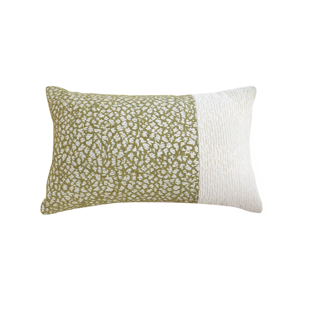 SOGA 35cm Modern Two-Tone Textured Block Design Throw Pillow $ 68.90
