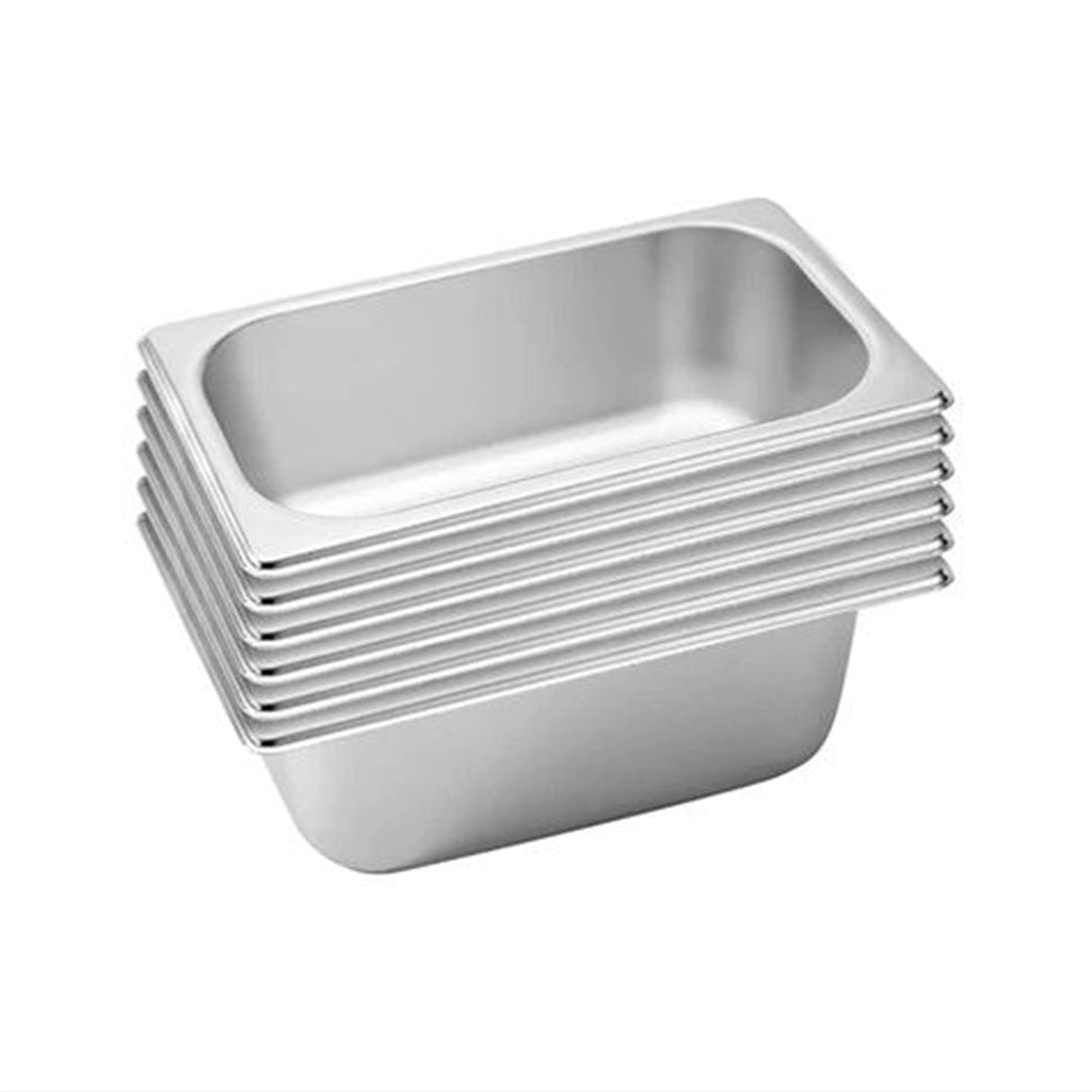 SOGA 6X Gastronorm GN Pan Full Size 1/3 GN Pan 10cm Deep Stainless Steel Tray $ 144.50