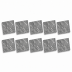 SOGA Peel & Stick Floor and Wall Tiles 60 x 60cm 10 Pack Grey Faux Marble