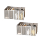 SOGA 2X 1 Tier Multifunctional PP Plastic Bag Box Portable Cubby DIY Storage Shelves Stackable Handbag Purse Organiser $ 90.90