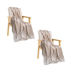 SOGA 2X 130x190cm Earth Tone Blanket – Houndstooth Tassel Throw $ 156