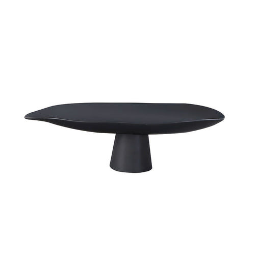 SOGA 46cm Black Ceramic Decorative Plate on Pedestal Stand $ 99.90
