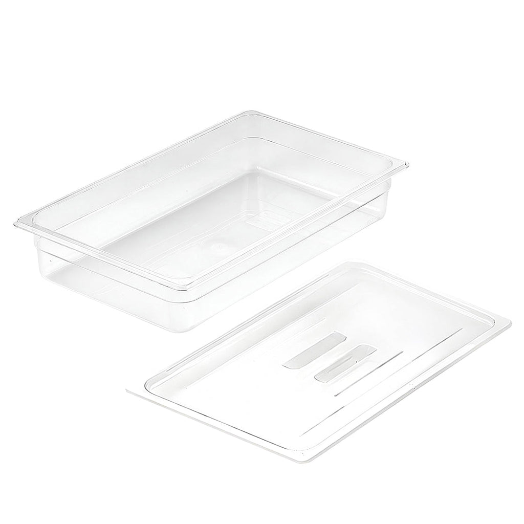 SOGA 100mm Clear Gastronorm GN Pan 1/1 Food Tray Storage with Lid $ 58.90