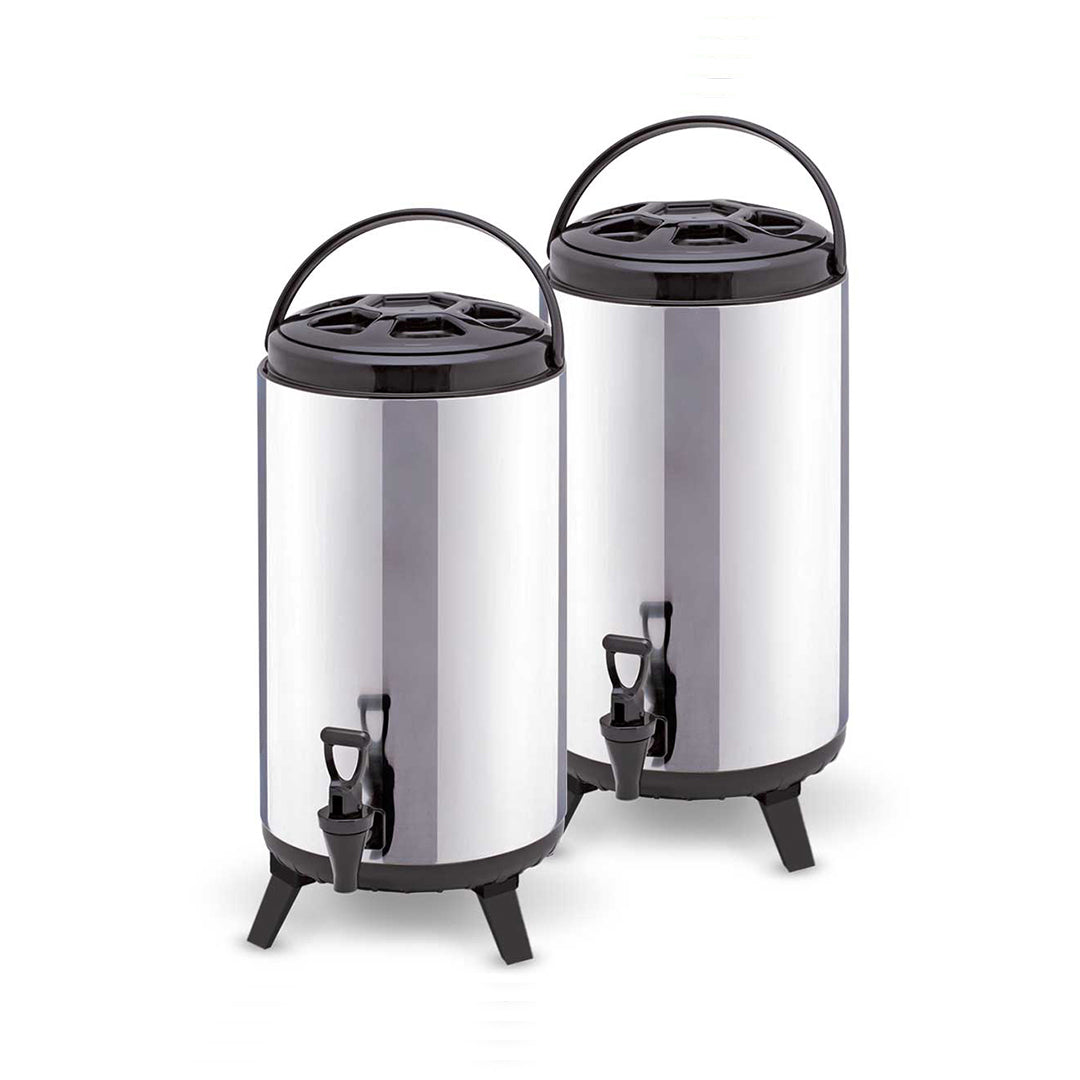 SOGA 2 x 8L Portable Insulated Cold/Heat Coffee Tea Beer Barrel Brew Pot With Dispenser $ 127.90