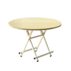 SOGA Maple Grain Dining Table Portable Round Surface Space Saving Folding Desk Home Decor $ 83.50