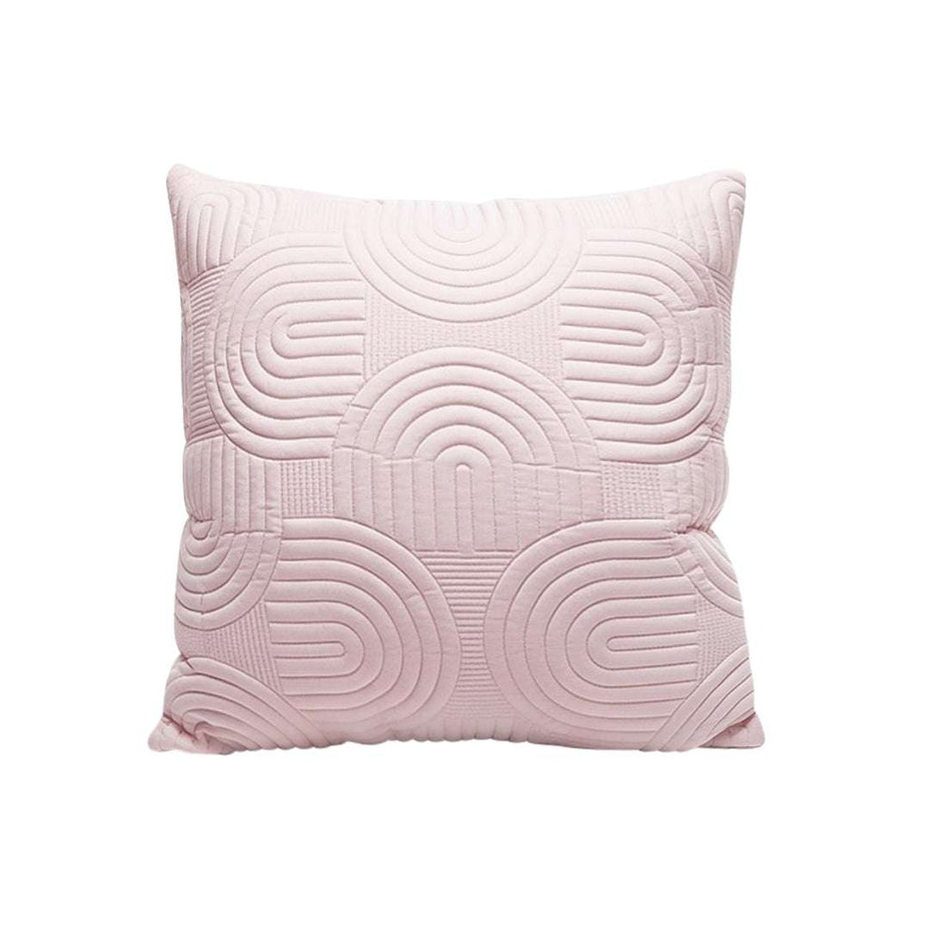 SOGA 50cm Pink Textured Geometric Pattern Decorative Throw Pillow $ 61