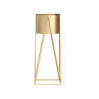 SOGA 50cm Gold Metal Plant Stand with Gold Flower Pot Holder Corner Shelving Rack Indoor Display $ 66.90