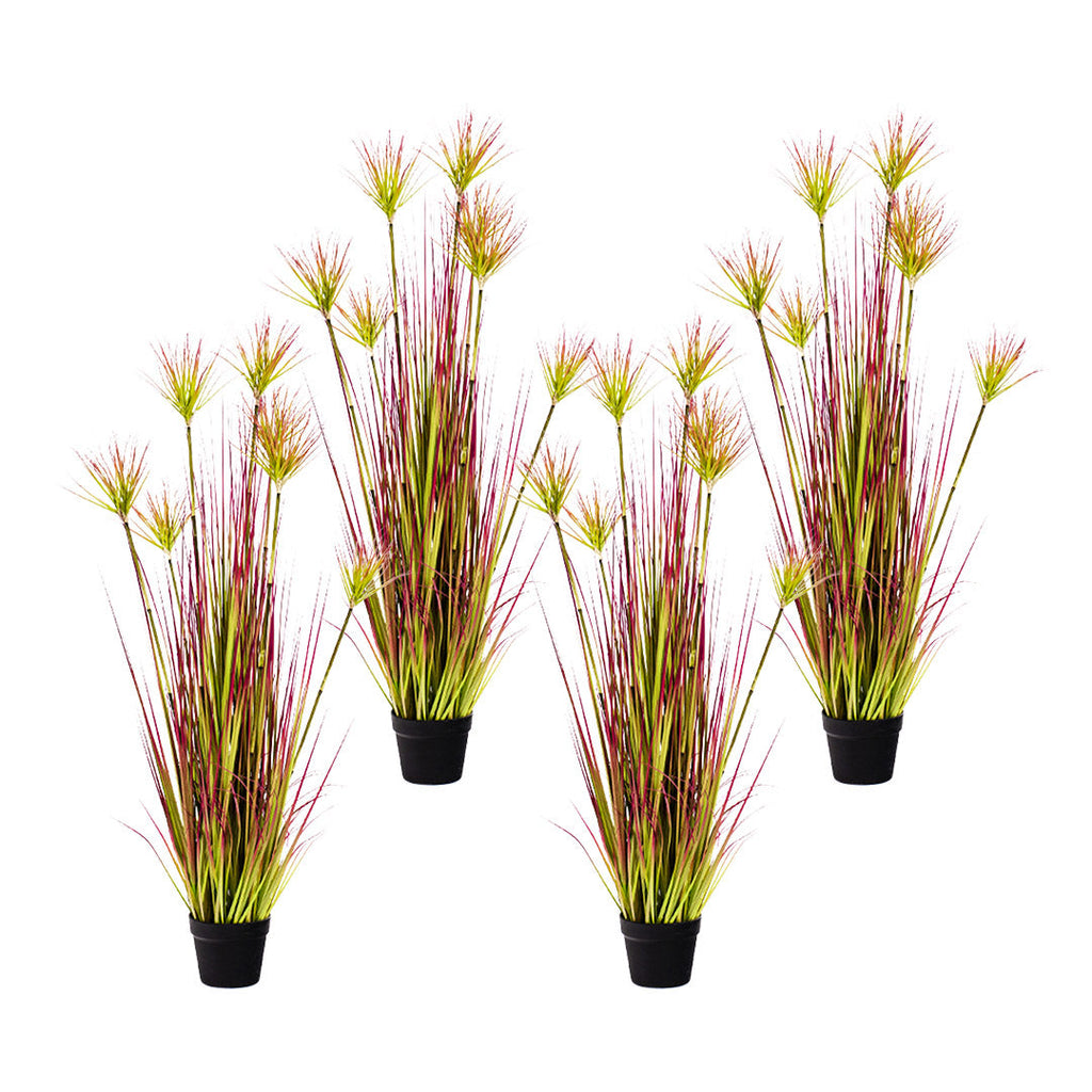 SOGA 4X 120cm Purple-Red Artificial Indoor Potted Papyrus Plant Tree Fake Simulation Decorative $ 633.50