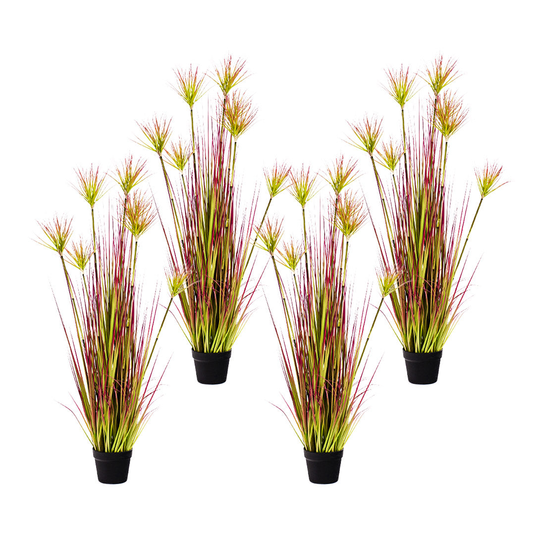 SOGA 4X 120cm Purple-Red Artificial Indoor Potted Papyrus Plant Tree Fake Simulation Decorative $ 633.50
