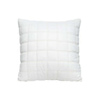 SOGA Quilted Cushion 50cm White Grid Pattern Soft Padded Decorative Throw Pillow $ 61