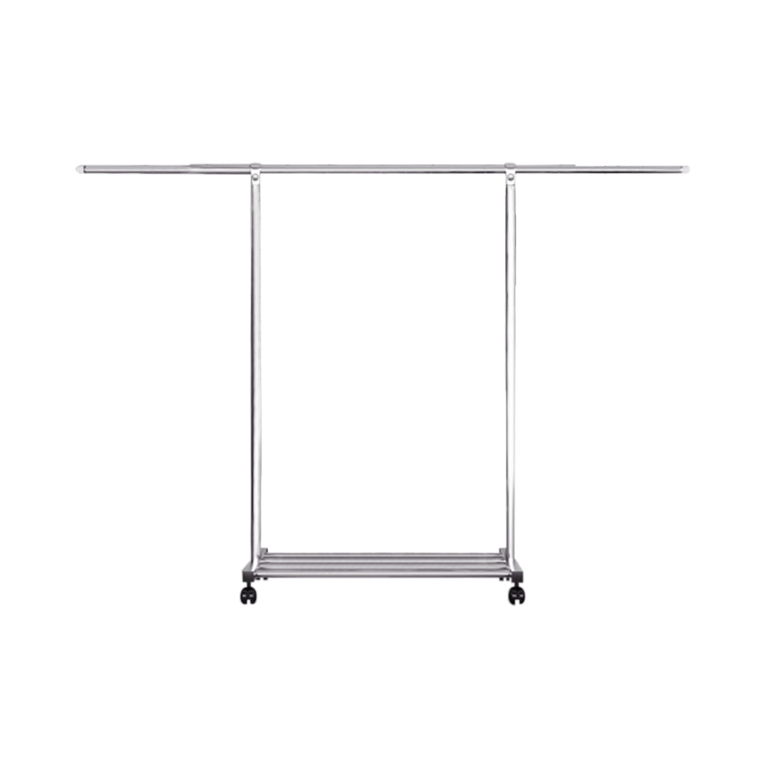 SOGA 200cm Stainless Steel Floor-Standing Clothes Rack - Durable and Space-Saving Laundry Organizer $ 89.90