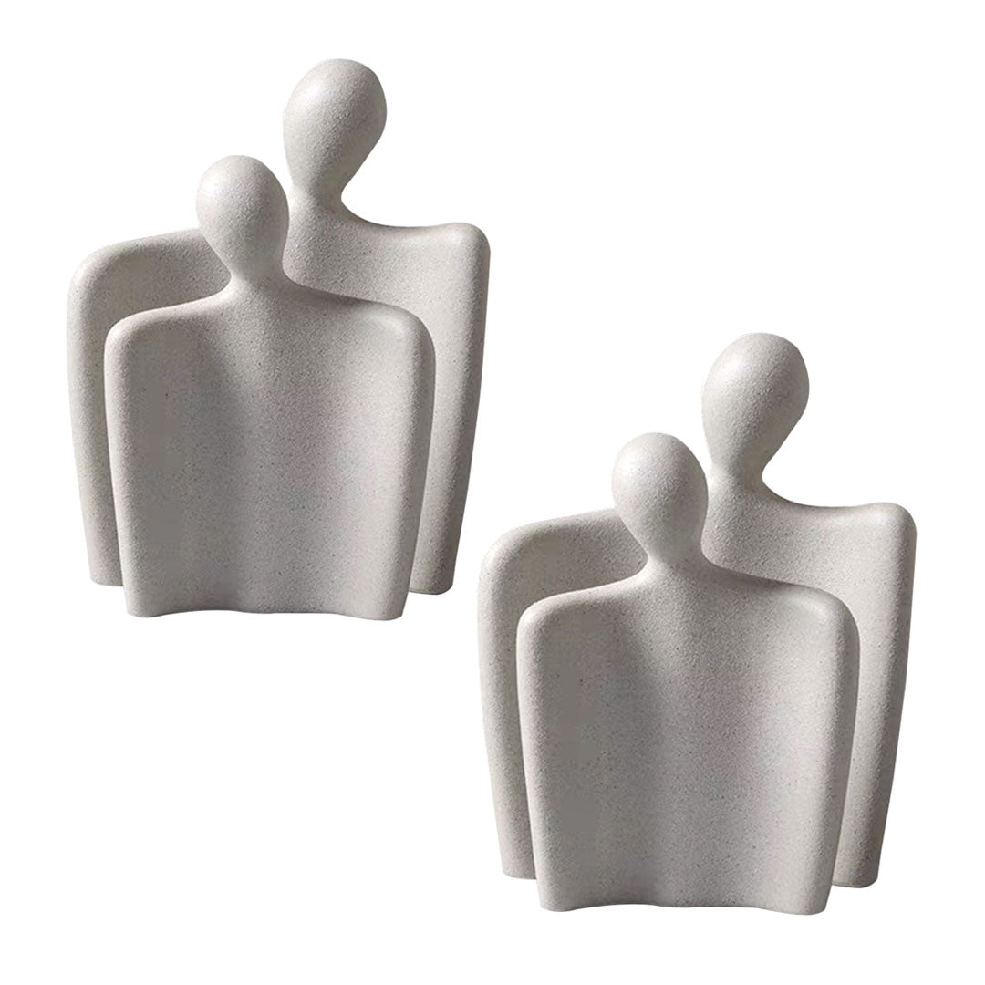 SOGA 2X Ornament Set of 2 Abstract Human Figurine Sculptures Minimalist Modern Art Statues for Home Décor $ 107.90