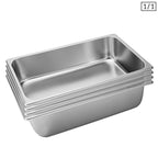 SOGA 4X Gastronorm GN Pan Full Size 1/1 GN Pan 15cm Deep Stainless Steel Tray $ 177.90
