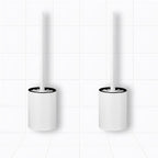 SOGA 2X 27cm Wall-Mounted Toilet Brush with Holder Bathroom Cleaning Scrub White $ 65.50