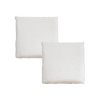 SOGA 2X White Chevron Square Cushion Soft Leaning Plush Backrest Throw Seat Pillow $ 99.50