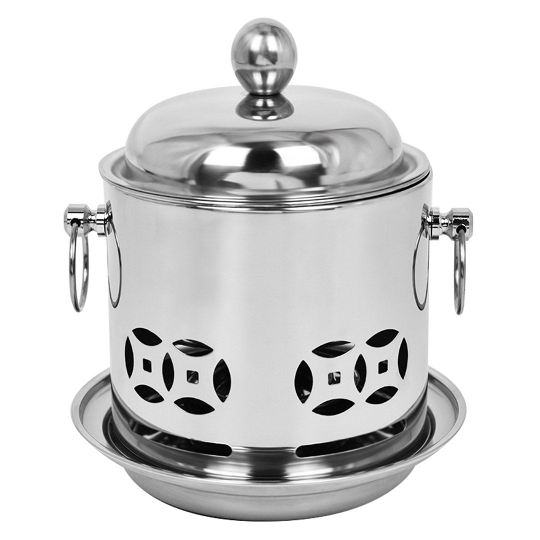 SOGA Stainless Steel Mini Asian Buffet Hot Pot Single Person Shabu Alcohol Stove Burner with Lid $ 55.50