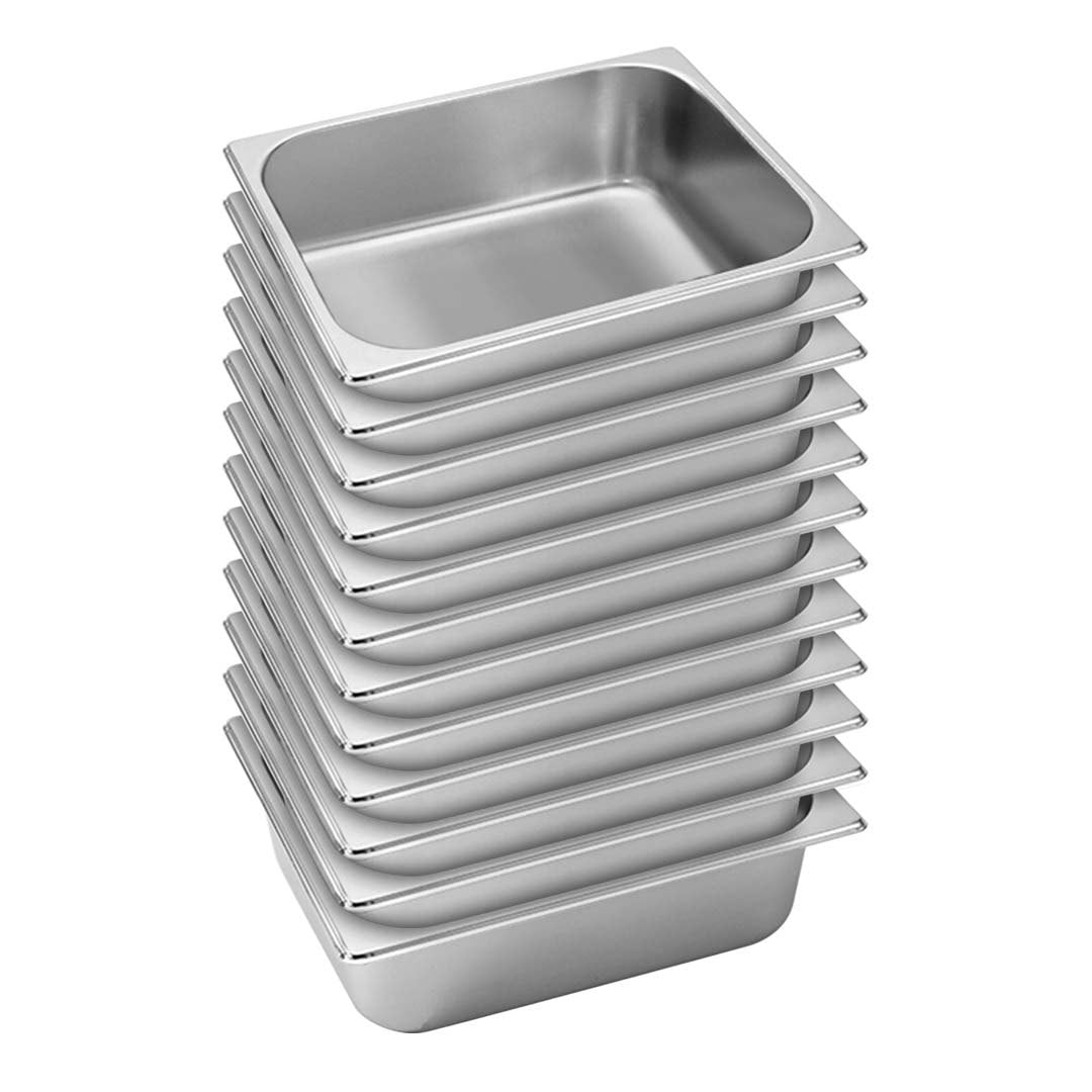 SOGA 12X Gastronorm GN Pan Full Size 1/2 GN Pan 10cm Deep Stainless Steel Tray $ 322.50