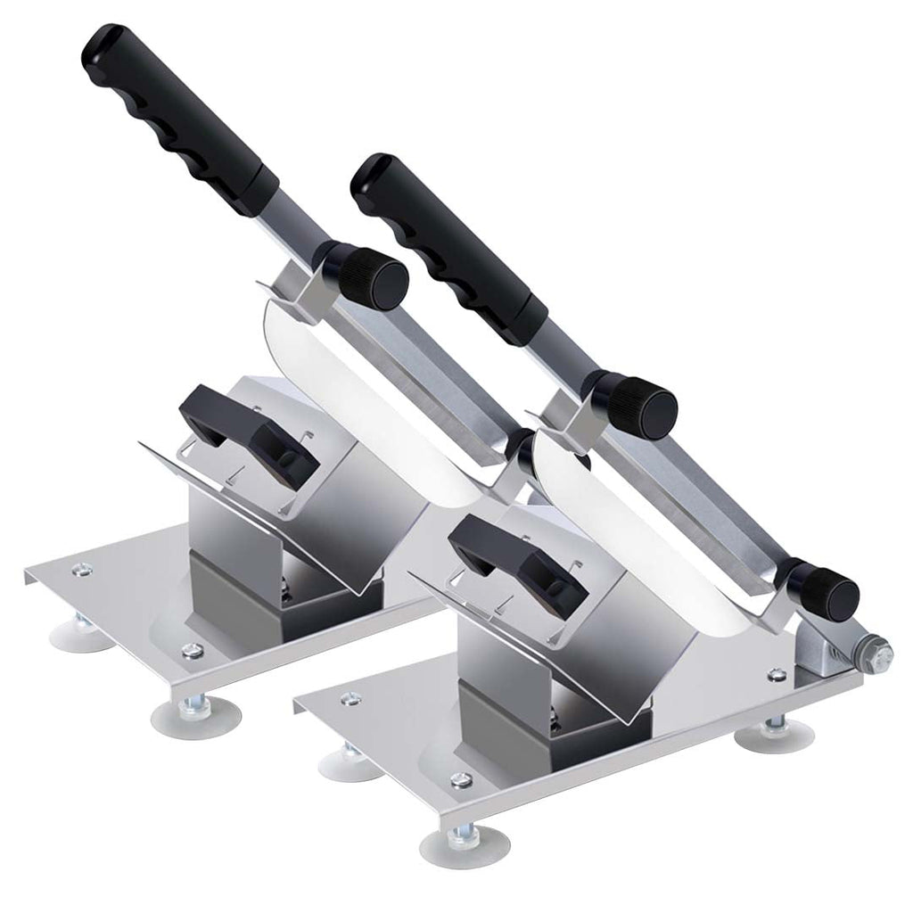 SOGA 2X Manual Frozen Meat Slicer Handle Meat Cutting Machine 18/10 Commercial Grade Stainless Steel $ 172.90